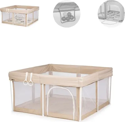 Produktbild von Chipolino Laufstall Vibe 120 x 120 cm klappbar Reißverschluss Eingang Belüftung