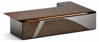 Obrázok produktu pre Moderný písací stôl z dreva a kovu s elegantnými detailmi