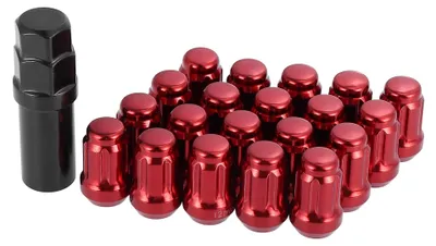 Immagine prodotto di Solidchoice - Set di 20 bulloni per ruote per auto con chiave, universali, filettatura M12 x 1.5
