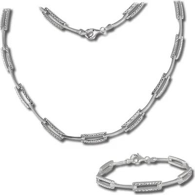 Produktbild von SilberDream Schmuck Set Collier Armband Damen diamantiert Silber D2SDS442J