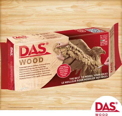 Obrázek produktu pro Das modelovací pasta na bázi dřeva 700g pro umělecké použití a restaurování