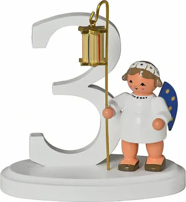 Obrázok produktu pre Miniatúrna figúrka anjela s číslom "3" ŠxHxV= 7x4x7cm NOVINKA
