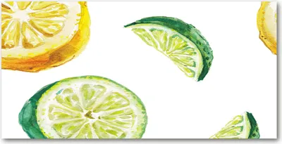 Produktbild von Tulup® Leinwandbild - 120x60 cm - Wandkunst - Drucke auf Leinwand - Leinwanddruck - Essen & Getränke - Grün - Zitrone Limette