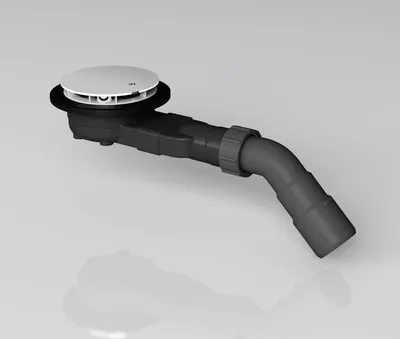 Produktbild von Mai & Mai Ablaufgarnitur für eine Duschtasse  Ø 90mm Ablaufloch Abfluss Grau Durchmesser: ca.45mm Entleerungsleistung von 20L pro Minute AL005