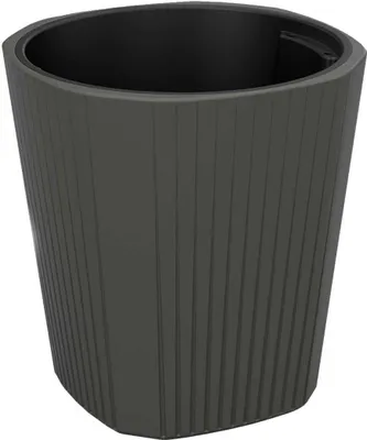Produktbild von HowHomely Blumentopf Rund 41 cm Höhe, Pflanzkübel, Antrazit Übertopf für garten balkon