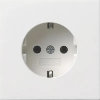 Produktbild von Gira SCHUKO-Steckdose Flächenschalter Gira 0188112 Reinweiß, 1 Stk.