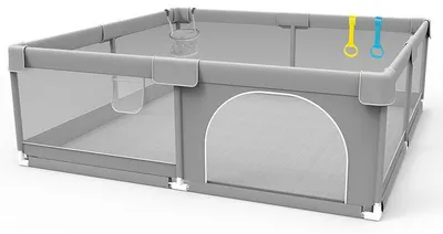 Produktbild von Baby-Spielplatz, geräumig 120x160 cm, sichere Stoffkonstruktion, 120x160cm