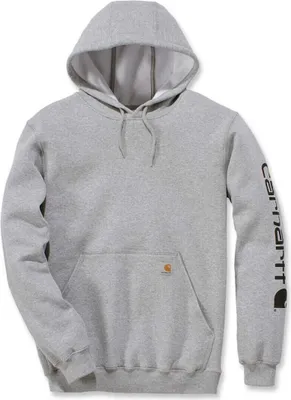 Produktbild von Carhartt Midweight Sleeve Logo Hoodie Farbe: Grau meliert, Grösse: XL