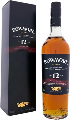 Produktbild von Bowmore 12 Years Sherry Oak + Box 700ml 40 % Vol.