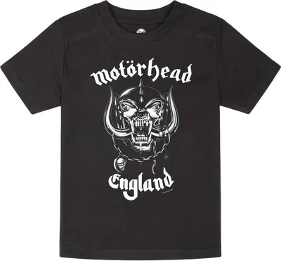 Produktbild von Motörhead T-Shirt Uni Metal-Kids - England schwarz 116