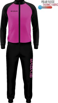 Produktbild von Givova Cuba Fuchsia-schwarzes Sportset - 3XS
