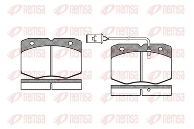Produktbild von REMSA Bremsbeläge Satz Vorne Bremsklötze für IVECO DAILY II Pritsche/Fahrgestell 0435.02