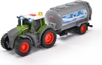 Zdjęcie produktu dla DICKIE Ciągnik rolniczy Fendt z przyczepą do mleka 26 cm