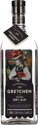 Produktbild von Gretchen Schwarzwald Distilled Dry Gin 44 % 0,70 lt.