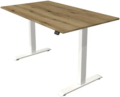 Zdjęcie produktu dla Biurko Move 1 z elektryczną regulacją wysokości, dąb / biały, wymiary blatu: 140 x 80 cm