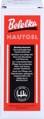 Produktbild von Befelka Hautöl schützt und pflegt die Haut bei Wundsein und Reizung, 100 ml Öl