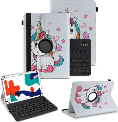 Produktbild von Schutzhülle für Lenovo Tab M10a Bluetooth Hülle Tablet Tasche QWERTZ TastaturFarben:Motiv 13