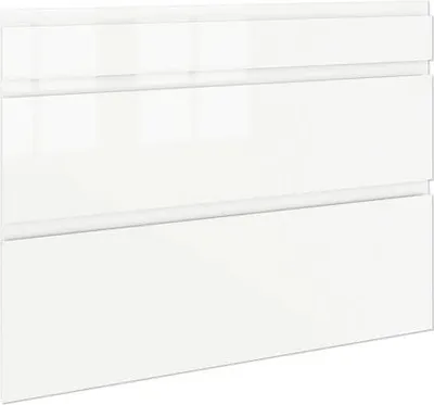Produktbild von PICCANTE Smart Frontenset Unterschrank 90 cm 1 Schubkastenblende und 2 Auszugblenden LAQUER WHITE hochglanz lackiert mit