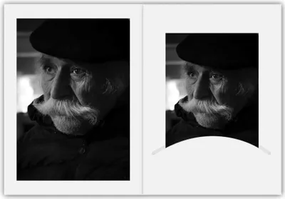 Produktbild von 1x100 Daiber Portraitmappen m. Passepartout 13x18cm weißmatt