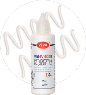 Produktbild von ViVA DECOR Window Color KONTUR 80ml, Weiß