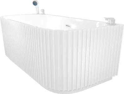 Produktbild von freistehende Badewanne Wanne Acryl F07-K-EA 170x80cm Komfort-Armatur