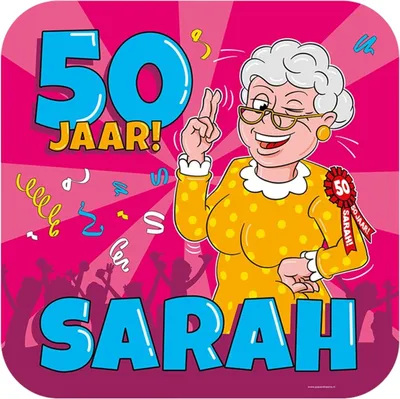 Image de Paperdreams-Tributschild – Sarah-Cartoon