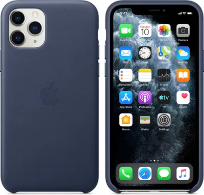 Produktbild von APPLE iPhone 11 Pro Leder Case mitternachtsblau