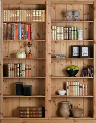Produktbild von home24 Bücherregal - 2er- Set - Kiefermassiv