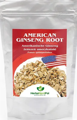 Produktbild von Amerikanische Ginsengwurzel, Scheiben für tee Panax quinquefolius 50G