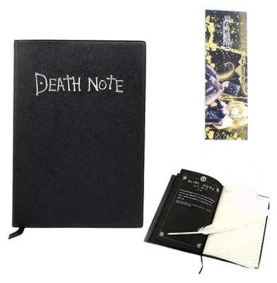 Produktbild von Death Note Notizbuch mit Federstift, Anime Cosplay Buch | Tagebuch Notizen Geschenk Fans