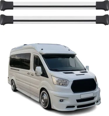 Image de Barres de toit transversales pour Ford Transit 2014-2025 Aluminium Gris