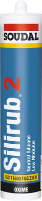 Produktbild von Silirub 2 Neutralsilikon 300ml schwarz SOUDAL