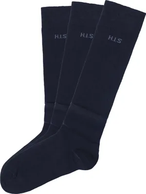 Produktbild von H.I.S. Kniestrümpfe 3 -teilig 3x marine Größe 39/42