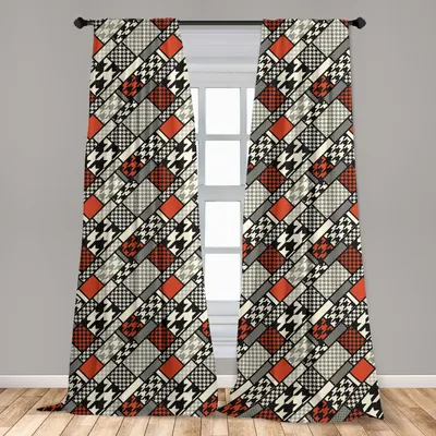 Zdjęcie produktu dla Abakuhaus, zasłony okienne, minimalistyczny design, zestaw składający się z 2 paneli, 150 x 175 cm