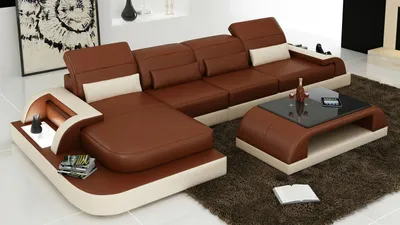 Obrázek produktu pro Rohová Sedací Souprava Do Obývacího Pokoje Ve Tvaru L 415 x 195 x 94 cm