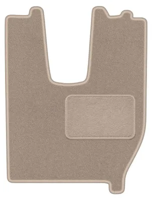 Image de Tapis conducteur en moquette pour Iveco S-WAY 2019- (camion) – 1 pièce, beige, sur mesure – Wielganizator LUX