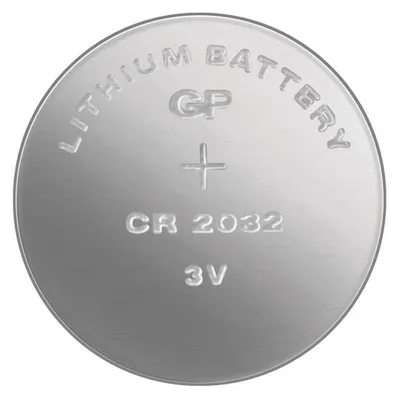 Produktbild von GP Batteries Lithium Cell CR2032, Einwegbatterie, CR2032, Lithium, 3 V, 1 Stück(e), Edelstahl