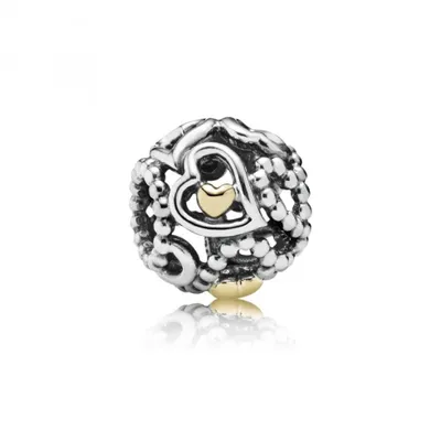 Produktbild von Pandora Bead Verbreite Liebe mit 14K Herzen, 791372