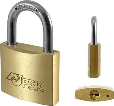 Obrázok produktu pre Kľúčový zámok Ferrestock mosadz 40 mm
