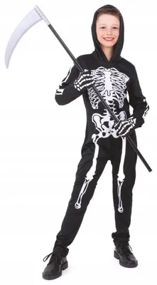 Produktbild von PartyPal Skelettkostüm Kinder Junge Halloween Karneval Gr. 110