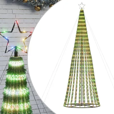 Image de vidaXL Sapin de Noël LED 688 LED multicolore 300 cm
