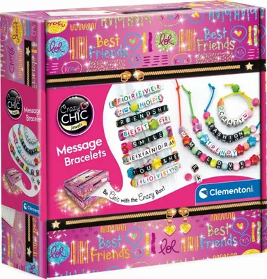Produktbild von Clementoni 18634 - Crazy Chic - Spruch-Armbänder