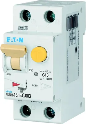 Produktbild von Eaton FI/LS-Schalter Typ AC 10kA C 13A/1pol+N/30mA 2TE Eaton, 1 Stk.