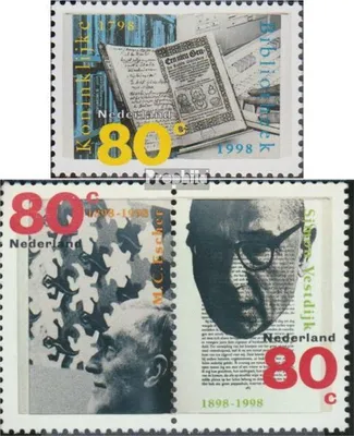 Produktbild von Briefmarken Niederlande 1998 Mi 1665,1666-1667 Paar (kompl.Ausg.) postfrisch Kultur