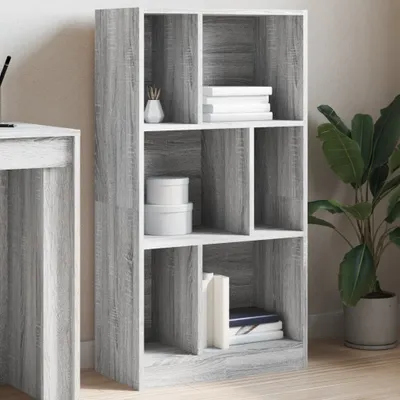 Produktbild von Maison Exclusive - Bücherregal Grau Sonoma 57x28,5x107,5 cm Holzwerkstoff