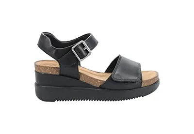 Obrázek produktu pro Dámské sandály na klínovém podpatku Clarks Lizby Strap 31333830353335, černé, velikost 37 (EU)