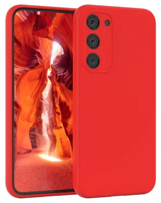 Produktbild von EAZY CASE Silikonhülle für Samsung Galaxy S23 Plus Silikon Backcover Schutz in Rot