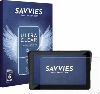 Produktbild von 6x Für Carpuride W702S Pro 7" Schutzfolie Savvies Displayschutz Display Schutz Folie Klar Transparent
