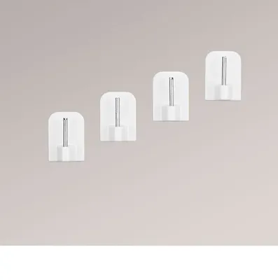 Produktbild von LYSEL® SET Klebehaken für Vitragenstangen  Breite: 17mm Höhe: 24mm