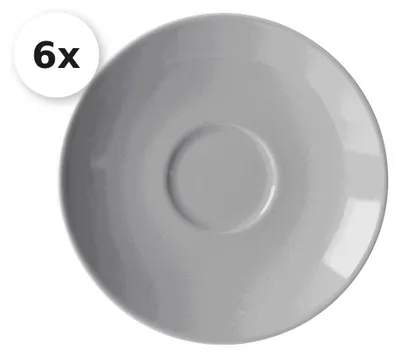 Produktbild von Untertasse für Espressotassen 6er Set Doppio grau